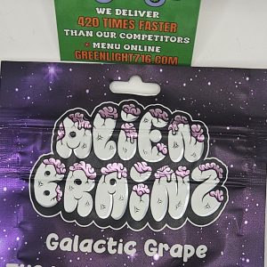 alien brainz thc infused gummies (sticker)