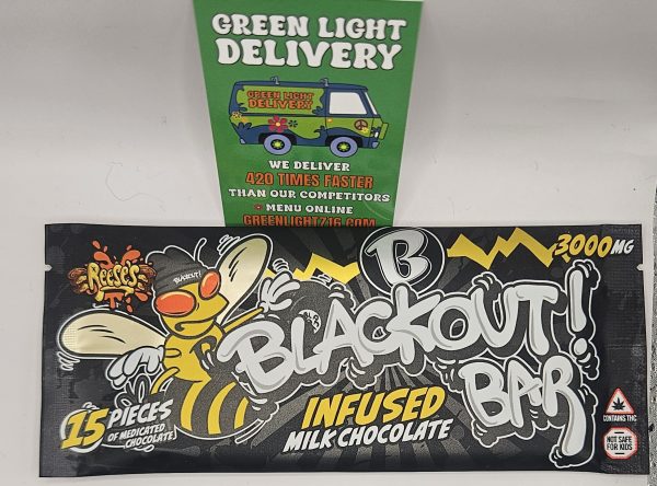 blackout! infused milk chocolate (sticker)