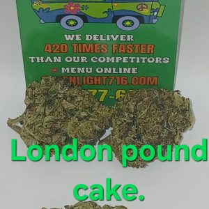 London pound cake. (Sticker)