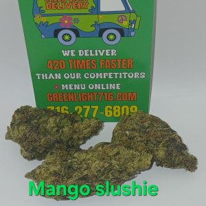 Mango slushie. (Sticker)