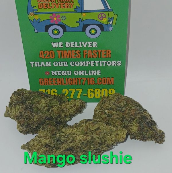 Mango slushie. (Sticker)