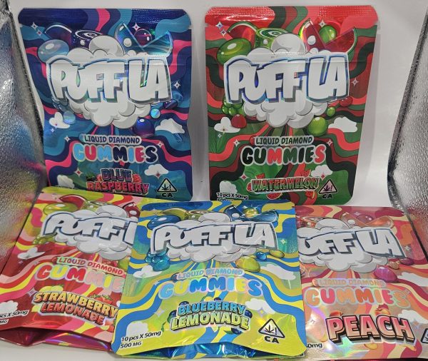 500MG puff LA Liquid diamond gummie (sticker)