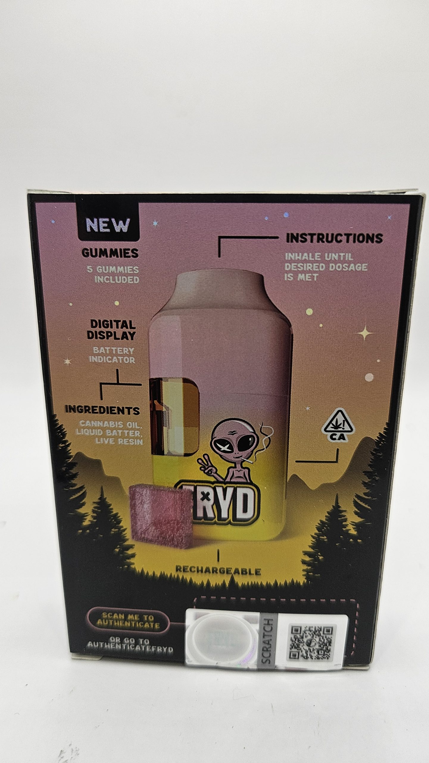 FRYD 3 gram & 5 gummies (Sticker)