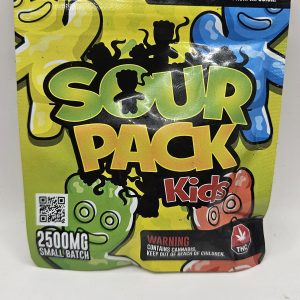 2500mg sour pack kids  gummies (sticker)