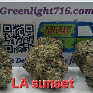 LA sunset  (Sticker)